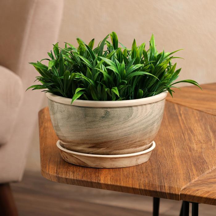 Цветочный горшок "Есения", под мрамор, керамика, 1.7 л
Цветочный горшок "Есения", под мрамор, керамика, 1.7 л