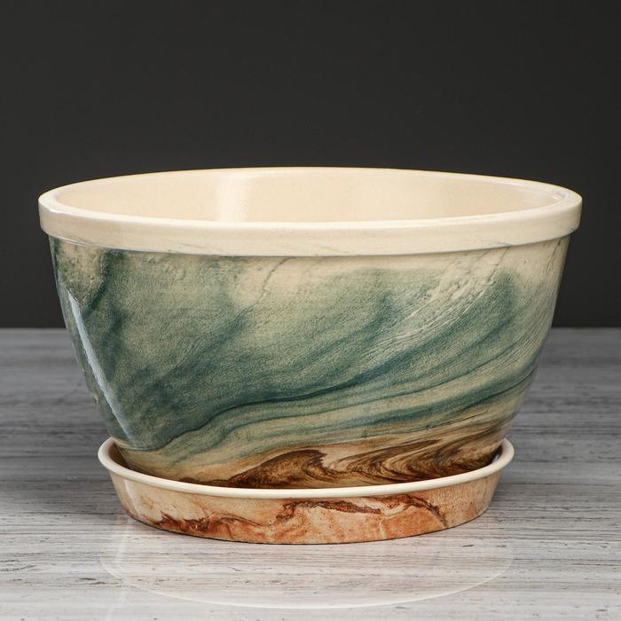 Горшок для цветов "Есения", под мрамор, керамика, 3 л
Горшок для цветов "Есения", под мрамор, керамика, 3 л