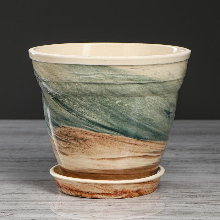 Горшок для цветов "Флорин", под мрамор, керамика, 2 л
Горшок для цветов "Флорин", под мрамор, керамика, 2 л