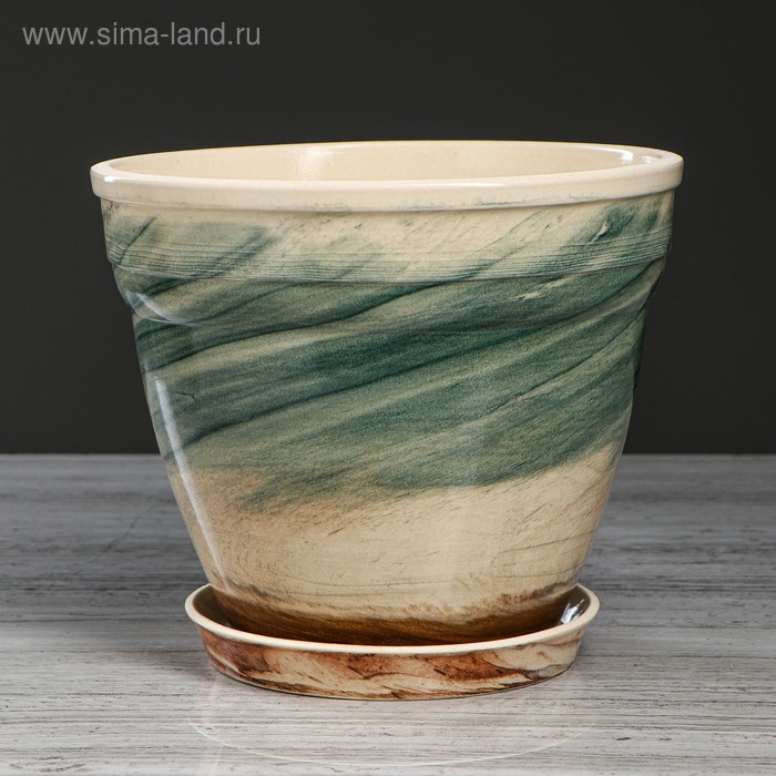 Горшок для цветов "Флорин", под мрамор, керамика, 3 л
Горшок для цветов "Флорин", под мрамор, керамика, 3 л