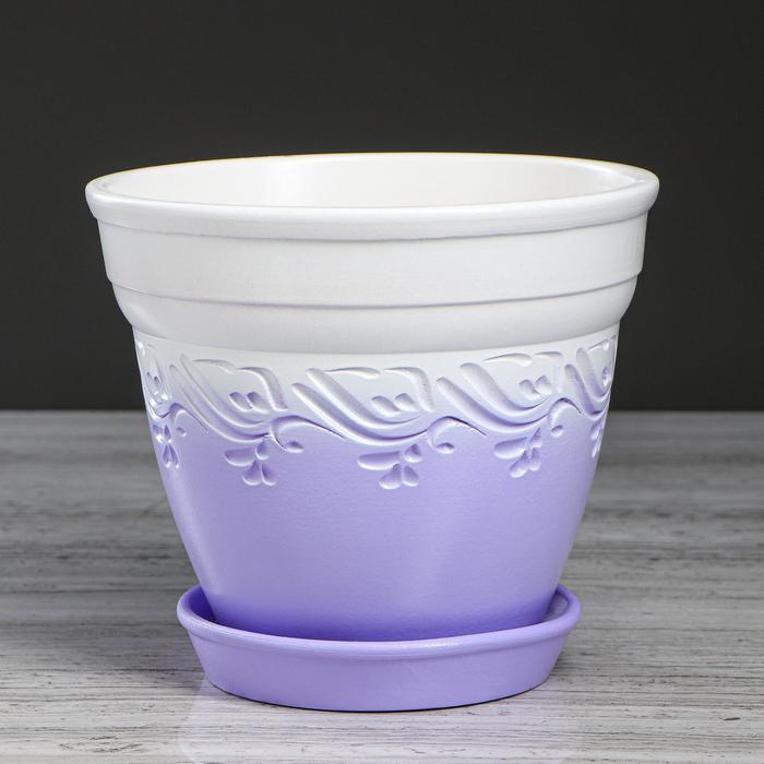 Горшок для цветов "Флорин завиток", лаванда, керамика, 2 л
Горшок для цветов "Флорин завиток", лаванда, керамика, 2 л