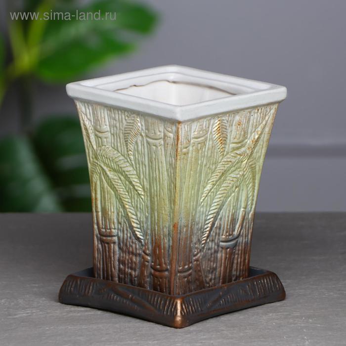 Горшок для цветов "Бамбук", разноцветный, керамика, 0.6 л
Горшок для цветов "Бамбук", разноцветный, керамика, 0.6 л