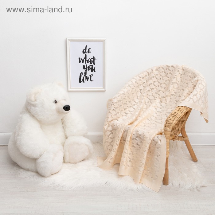 Вязаный плед Крошка Я «Бэби», размер 90х90 см, цвет бежевый
Вязаный плед Крошка Я «Бэби», размер 90х90 см, цвет бежевый