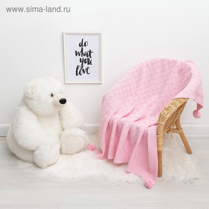 Вязаный плед Крошка Я Рисунок ромб, 90х90 см, цвет розовый
Вязаный плед Крошка Я Рисунок ромб, 90х90 см, цвет розовый