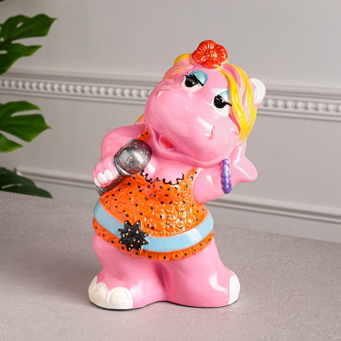 Копилка "Бегемотиха - певица" глянец, керамика, 28 см, микс
Копилка "Бегемотиха - певица" глянец, керамика, 28 см, микс