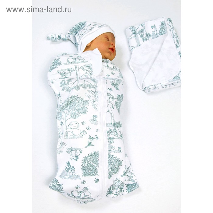 Пелёнка-кокон с шапочкой Soft hugs, размер 68-74 см, лесная сказка
Пелёнка-кокон с шапочкой Soft hugs, размер 68-74 см, лесная сказка