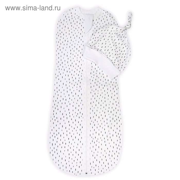 Пелёнка-кокон с шапочкой Soft hugs, размер 68-74 см, чёрточки
Пелёнка-кокон с шапочкой Soft hugs, размер 68-74 см, чёрточки