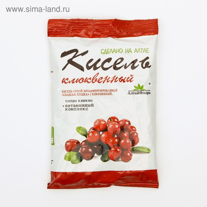 Кисель сухой витаминизированный «Сладкая ягодка», клюквенный, 100 г
Кисель сухой витаминизированный «Сладкая ягодка», клюквенный, 100 г