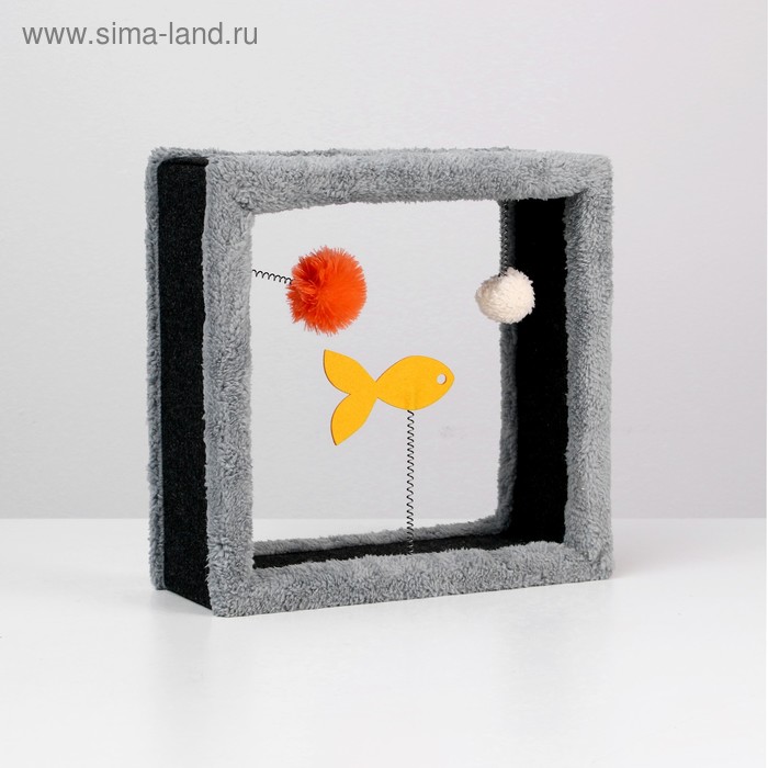 Игрушка для кошек с 3 дразнилками "Куб", 35 х 35 х 15 см, микс цветов
Игрушка для кошек с 3 дразнилками "Куб", 35 х 35 х 15 см, микс цветов