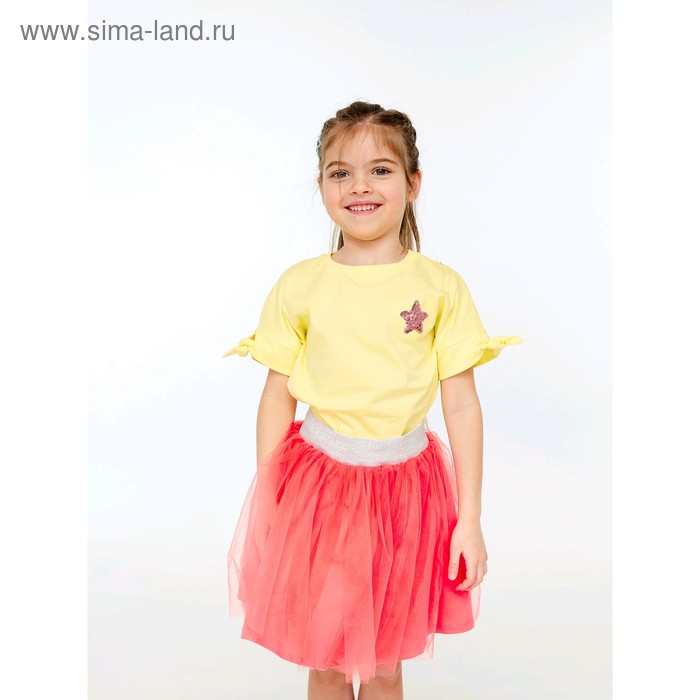 фото Юбка для девочки, рост 104 см, цвет красный umka