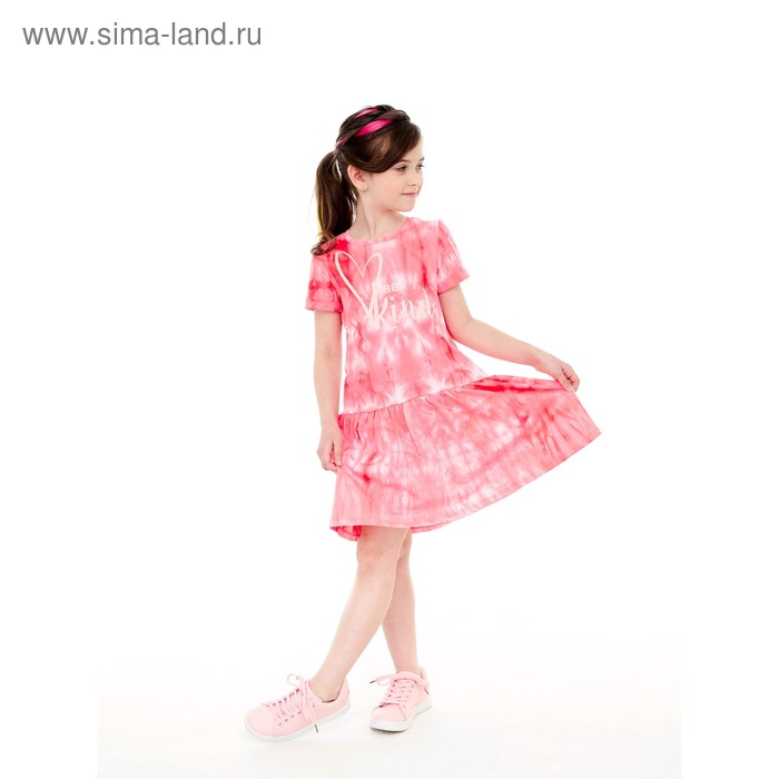 фото Платье для девочки, рост 116 см, цвет розовый umka