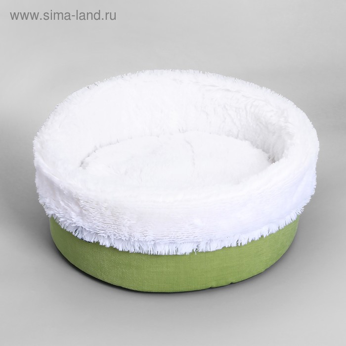 Лежанка "Фисташка" круглая, мебельная ткань/мех, 43 х 43 х 16 см
Лежанка "Фисташка" круглая, мебельная ткань/мех, 43 х 43 х 16 см