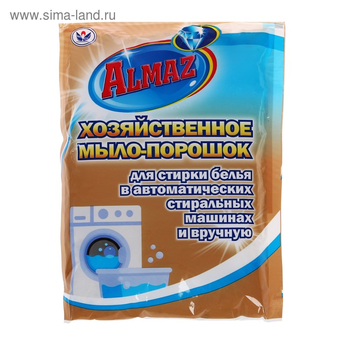фото Almaz хозяйственное мыло-порошок для автоматической и ручной стирки, 300 мл алмаз