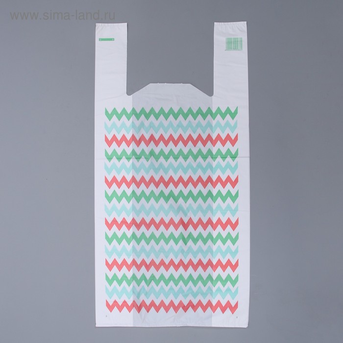 Пакет "Зигзаг", полиэтиленовый майка, 30 х 60 см, 22 мкм
Пакет "Зигзаг", полиэтиленовый майка, 30 х 60 см, 22 мкм