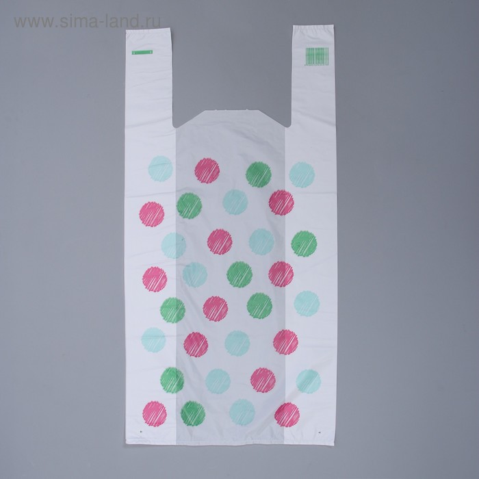 Пакет "Круги", полиэтиленовый майка, 30 х 60 см, 22 мкм 
Пакет "Круги", полиэтиленовый майка, 30 х 60 см, 22 мкм