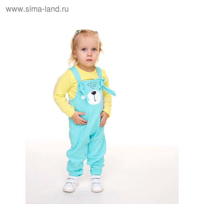 фото Футболка для девочки, рост 80 см, цвет жёлтый umka