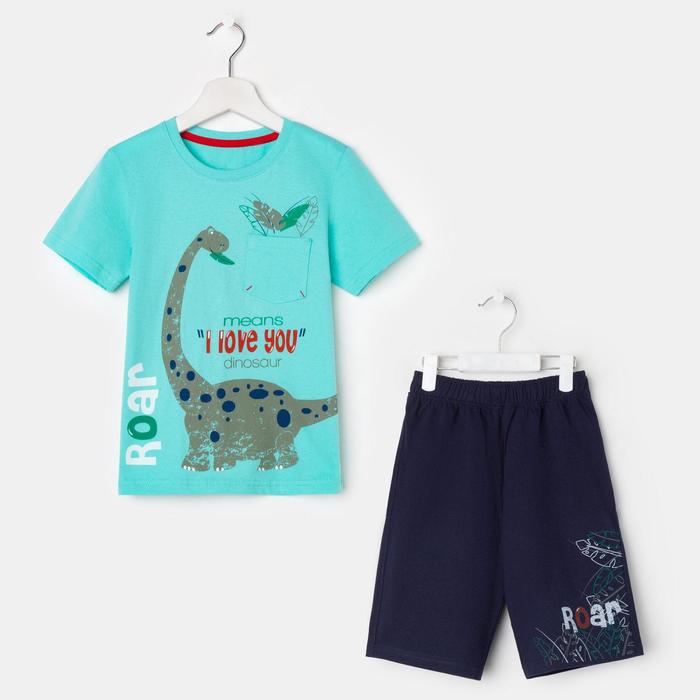 Комплект для мальчика (футболка, шорты), цвет бирюзовый, рост 104 см (56)
Комплект для мальчика (футболка, шорты), цвет бирюзовый, рост 104 см (56)