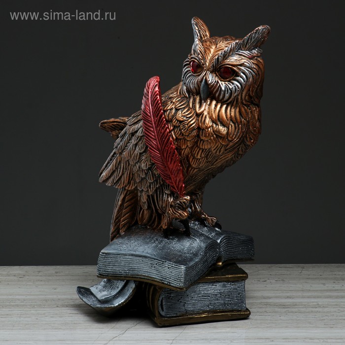 Статуэтка "Сова с пером", бронзовая, 42 см
Статуэтка "Сова с пером", бронзовая, 42 см