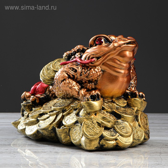 Копилка "Жаба феншуй", бронзовый цвет, 24 см
Копилка "Жаба феншуй", бронзовый цвет, 24 см
