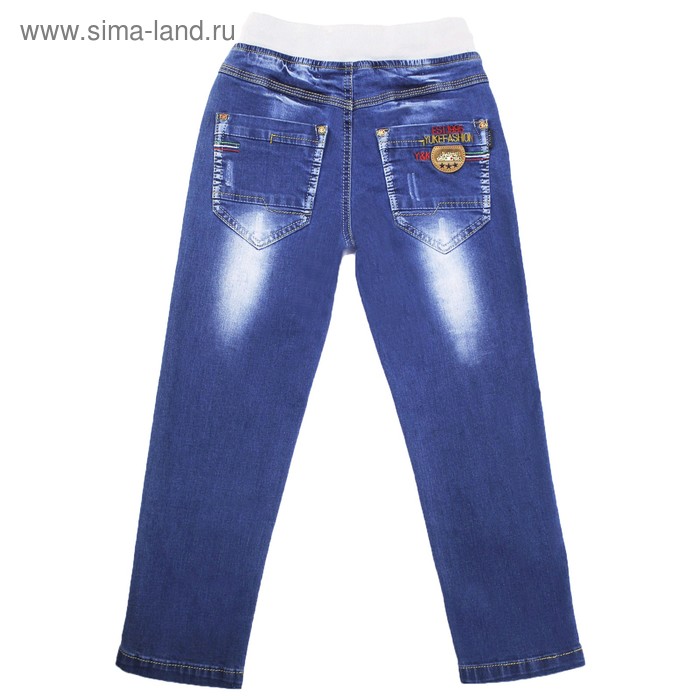 фото Джинсы для мальчиков, рост 116 см yuke jeans