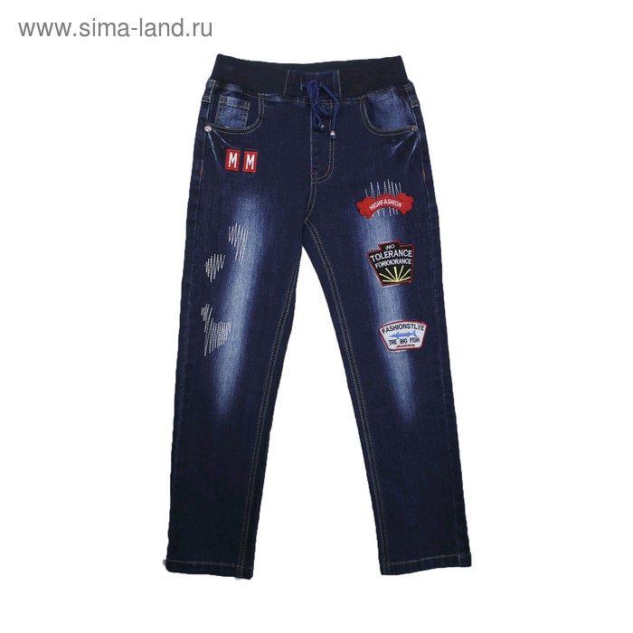 фото Джинсы для мальчиков, рост 116 см yuke jeans