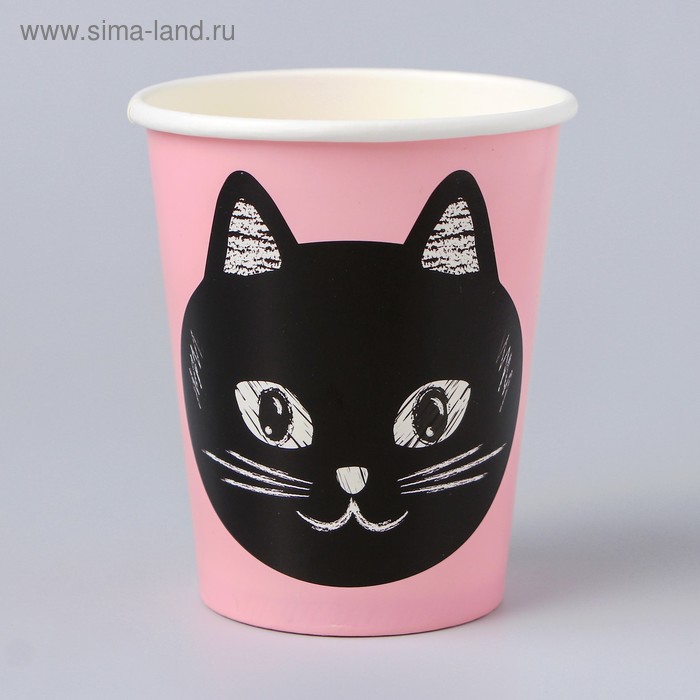 Стакан бумажный «Котики», 250 мл, набор 6 шт.
Стакан бумажный «Котики», 250 мл, набор 6 шт.