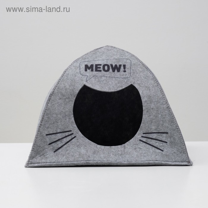 фото Домик для животных из войлока "палатка meow", 38 х 28 х 38 см eva