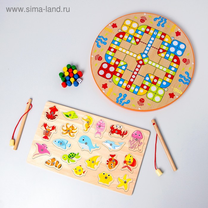 Развивающий набор 3 в 1 «Рыбалка + рамка вкладыш + ходилка» 4,5х30х30 см
Развивающий набор 3 в 1 «Рыбалка + рамка вкладыш + ходилка» 4,5х30х30 см