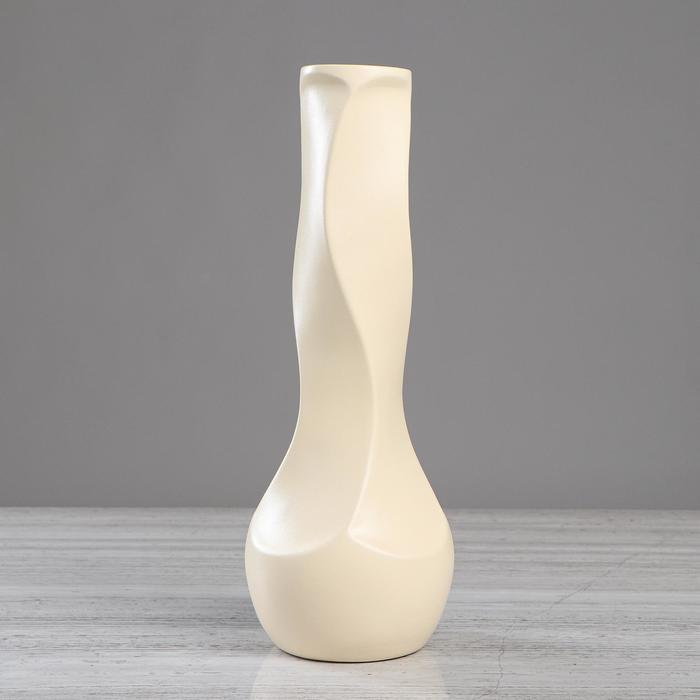 Ваза керамическая "Самбука", напольная, муар, бежевая, 41 см
Ваза керамическая "Самбука", напольная, муар, бежевая, 41 см