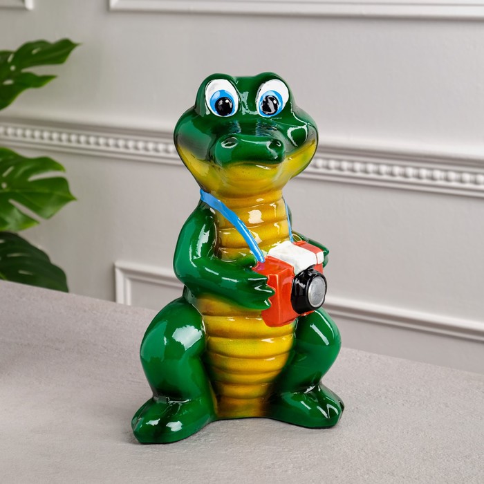 Копилка "Крокодил", глянец, керамика, 28 см
Копилка "Крокодил", глянец, керамика, 28 см