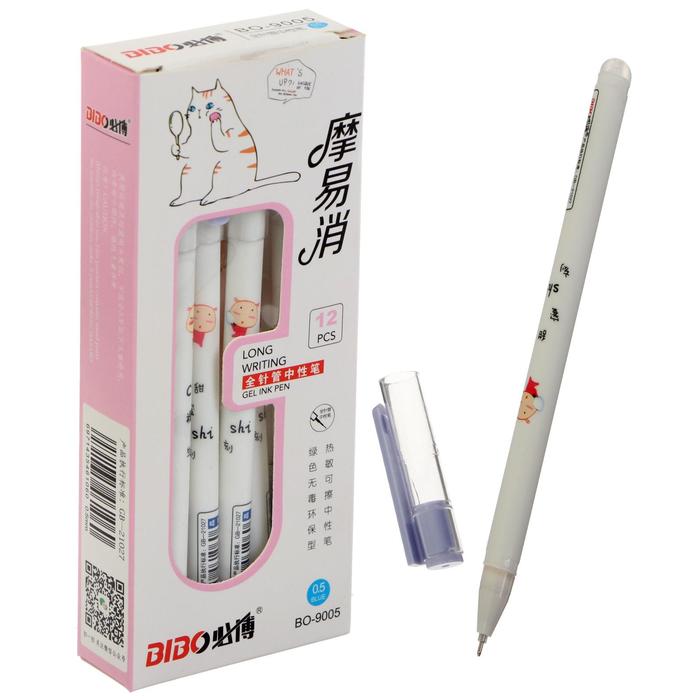 Ручка гелевая со стираемыми чернилами, стержень синий 0,5 мм, корпус МИКС (штрихкод на штуке) 
Ручка гелевая со стираемыми чернилами, стержень синий 0,5 мм, корпус МИКС (штрихкод на штуке)