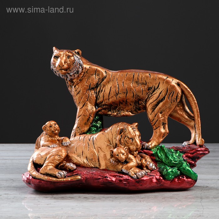 Статуэтка "Тигры семья", бронза, гипс, 35*13*27 см
Статуэтка "Тигры семья", бронза, гипс, 35*13*27 см