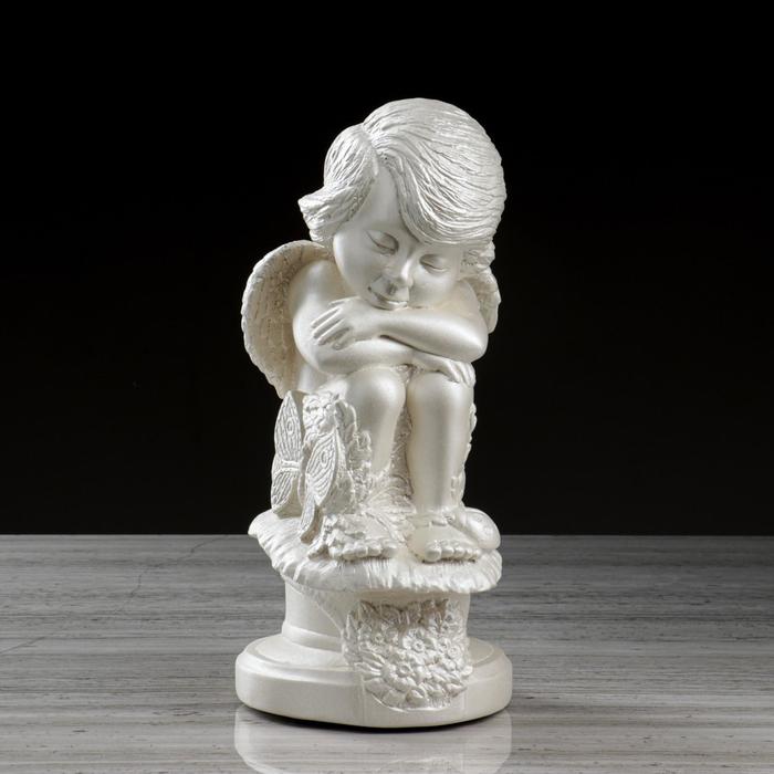 Статуэтка "Ангел с бабочкой " перламутровая, гипс, 34 см
Статуэтка "Ангел с бабочкой " перламутровая, гипс, 34 см