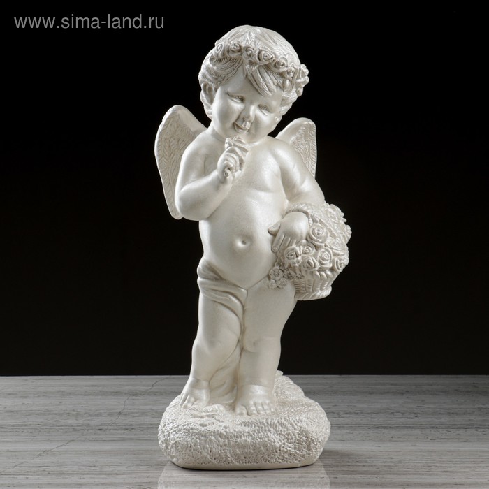 Статуэтка "Ангел с корзиной" перламутровая, гипс, 48 см
Статуэтка "Ангел с корзиной" перламутровая, гипс, 48 см