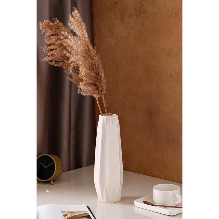 Ваза керамическая "Жаклин", настольная, белая, 31 см
Ваза керамическая "Жаклин", настольная, белая, 31 см