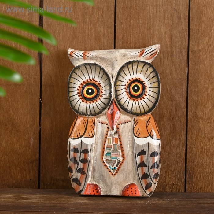 Панно "Сова с галстуком" дерево 14х2х20 см
Панно "Сова с галстуком" дерево 14х2х20 см