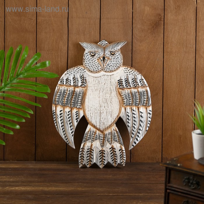 Панно "Филин" дерево 30х1х40 см
Панно "Филин" дерево 30х1х40 см