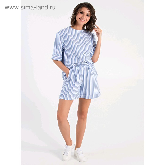 Блузка женская, размер 42-44, цвет голубой, белый
Блузка женская, размер 42-44, цвет голубой, белый