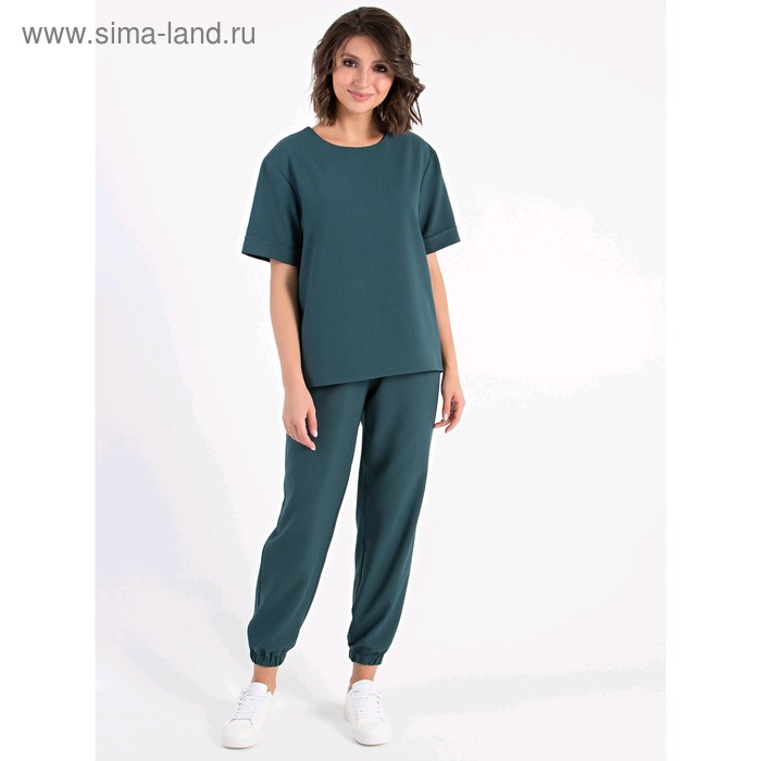 Блузка женская, размер 50-52, цвет изумрудный
Блузка женская, размер 50-52, цвет изумрудный