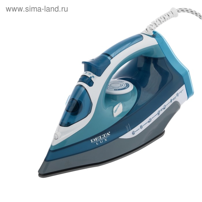 Утюг DELTA LUX DL-712, 2400 Вт, керамическая подошва, 30 г/мин, 350 мл, серо-синий
Утюг DELTA LUX DL-712, 2400 Вт, керамическая подошва, 30 г/мин, 350 мл, серо-синий