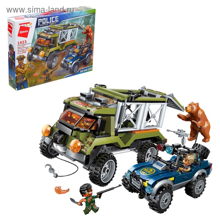 Конструктор Полицейский патруль «Погоня», 3 минифигуры, 344 детали
Конструктор Полицейский патруль «Погоня», 3 минифигуры, 344 детали