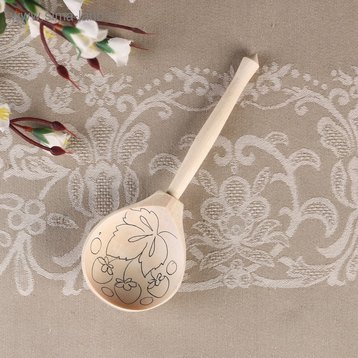 фото Заготовка для творчества "ложка", с контуром