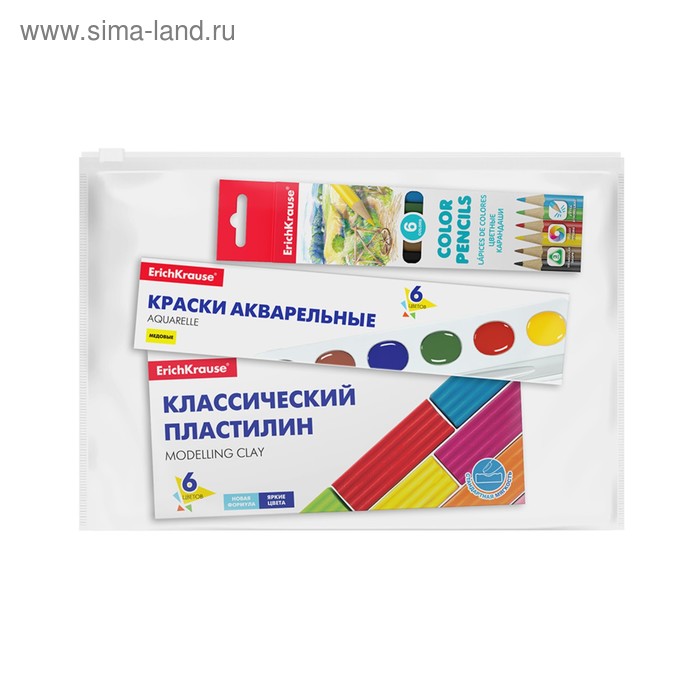 Набор для творчества ErichKrause (3 предмета), (краски акварельные, пластилин, цветные карандаши)
Набор для творчества ErichKrause (3 предмета), (краски акварельные, пластилин, цветные карандаши)