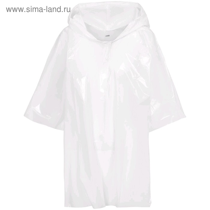 Дождевик-плащ детский BrightWay Kids, цвет белый 
Дождевик-плащ детский BrightWay Kids, цвет белый