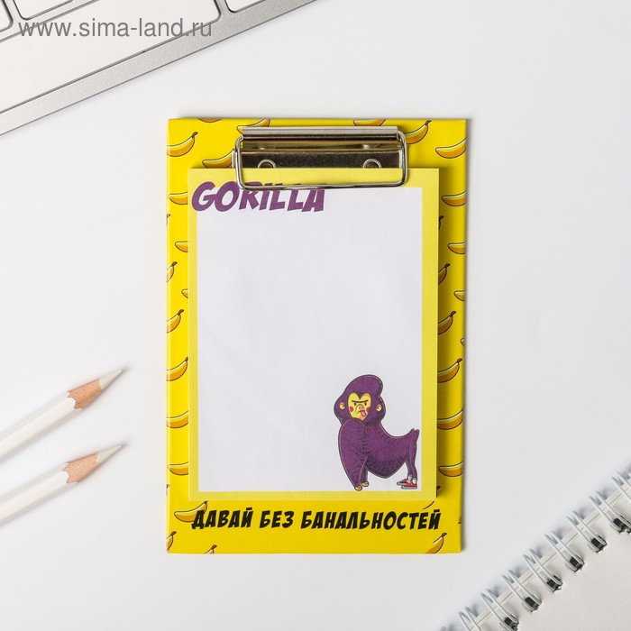 Блок с липким краем на планшете Gorilla 
Блок с липким краем на планшете Gorilla