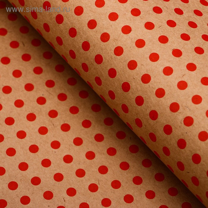 Бумага упаковочная, "Горох малый", крафт, красная, 50 х 70 см
Бумага упаковочная, "Горох малый", крафт, красная, 50 х 70 см