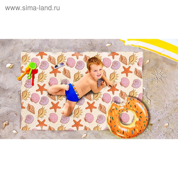 Пляжное покрывало «Ракушки», размер 90 × 140 см
Пляжное покрывало «Ракушки», размер 90 × 140 см