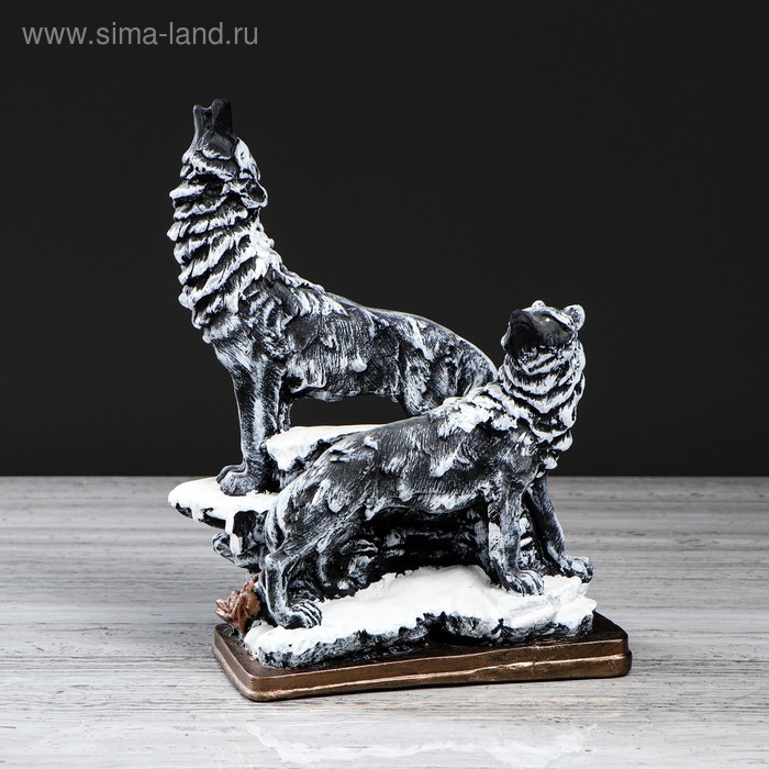 Статуэтка "Пара волков", черная, гипс, 30 см
Статуэтка "Пара волков", черная, гипс, 30 см