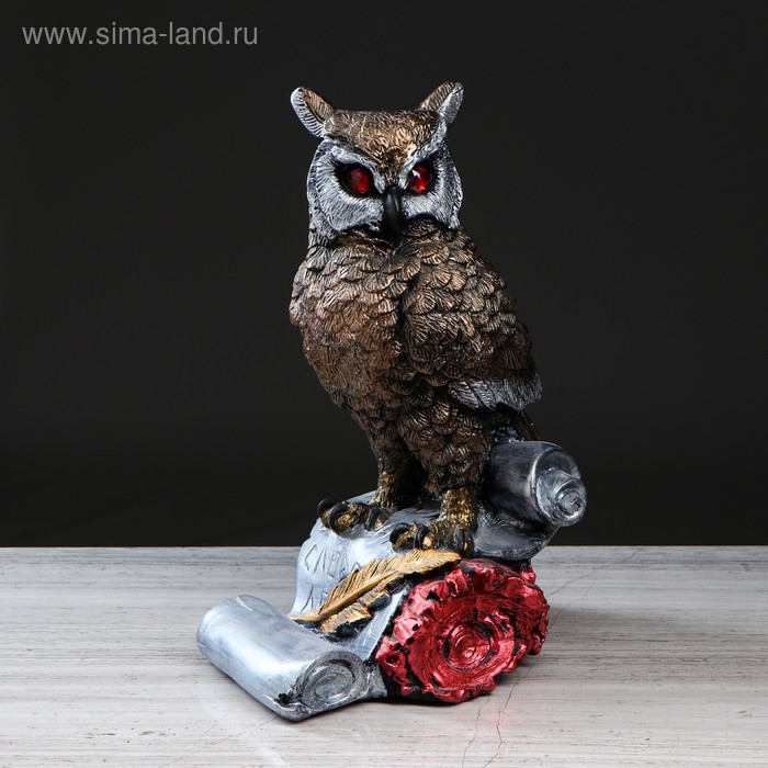 Статуэтка "Сова на свитке", бронза, цветная, гипс, 35 см
Статуэтка "Сова на свитке", бронза, цветная, гипс, 35 см