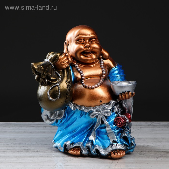 Статуэтка "Хотэй с мешком", бронза, цветная, гипс, 30 см
Статуэтка "Хотэй с мешком", бронза, цветная, гипс, 30 см